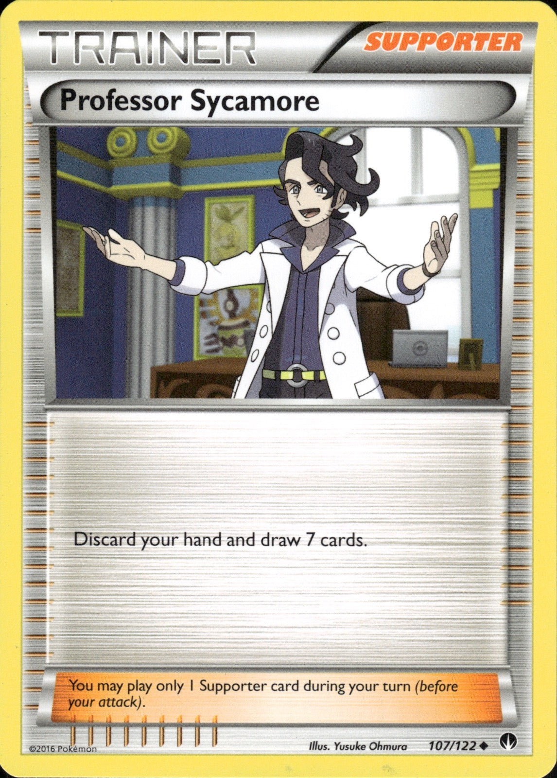 Professor Sycamore 107/122 Uncommon BREAKpoint Pokemon Lightly Played