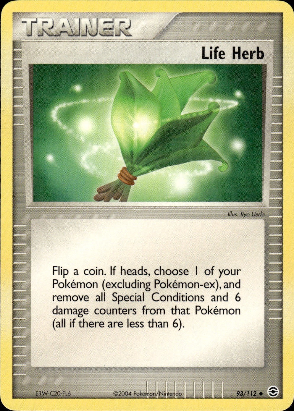 Life Herb 93/112 Uncommon FireRed & LeafGreen Pokemon Lightly Played
