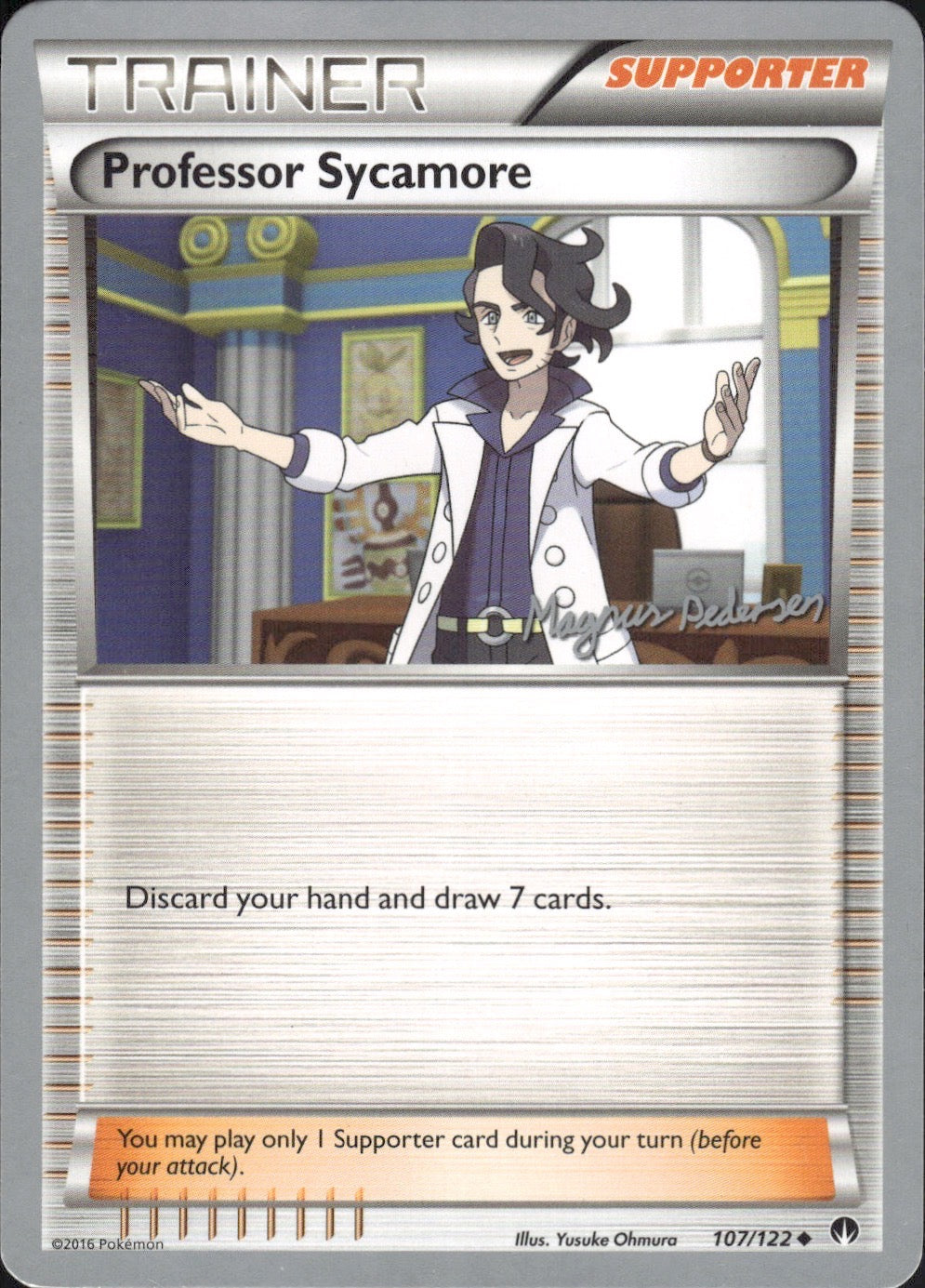 Professor Sycamore (Magnus Pedersen) 107/122 World Championship Decks Pokemon LP