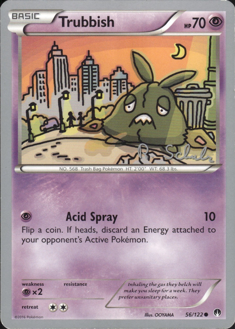 Trubbish (Robin Schulz) 56/122 Common World Championship Decks Pokemon LP