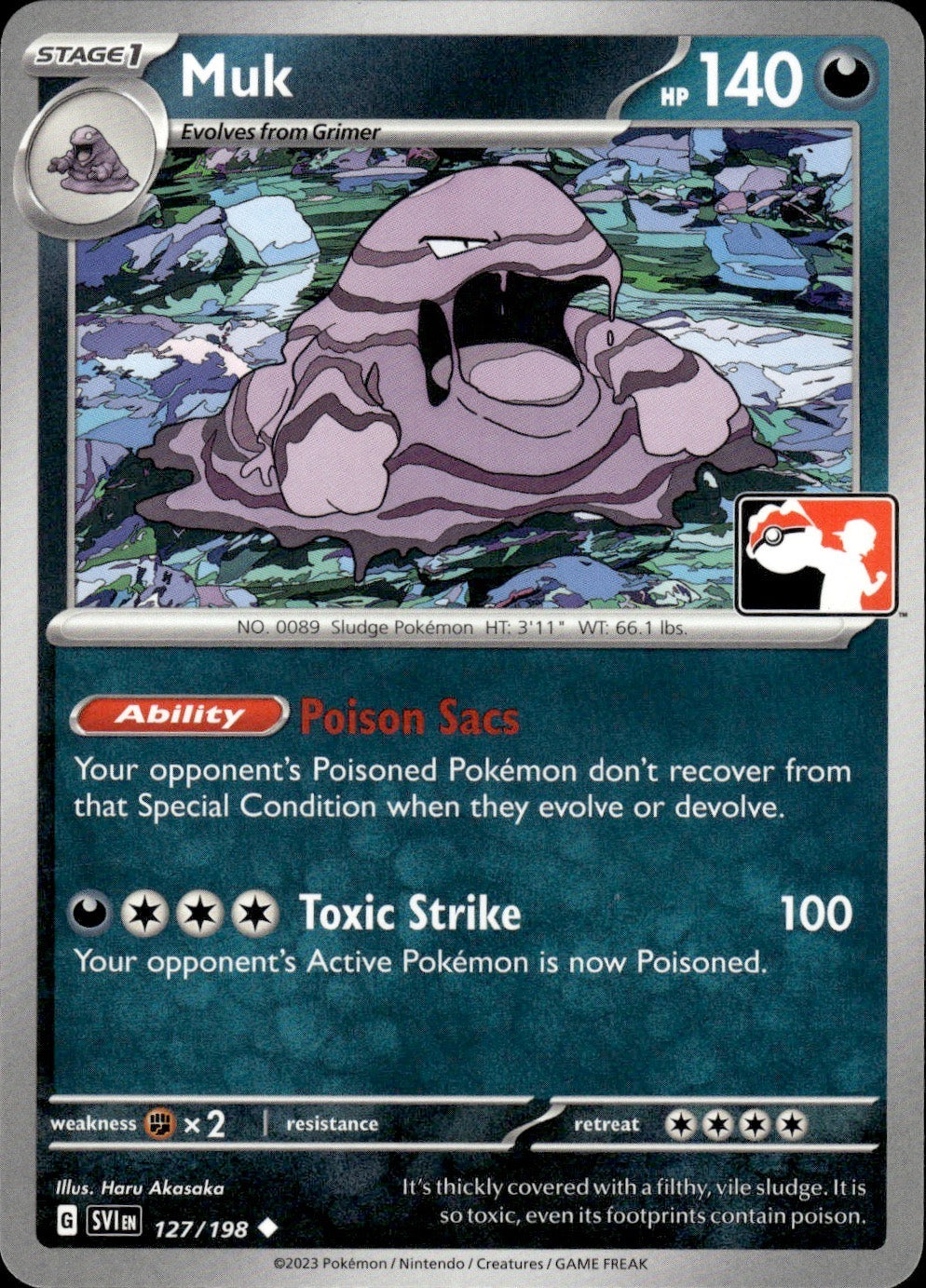 Muk 127/198 Uncommon Prize Pack Series Cards Pokemon Near Mint