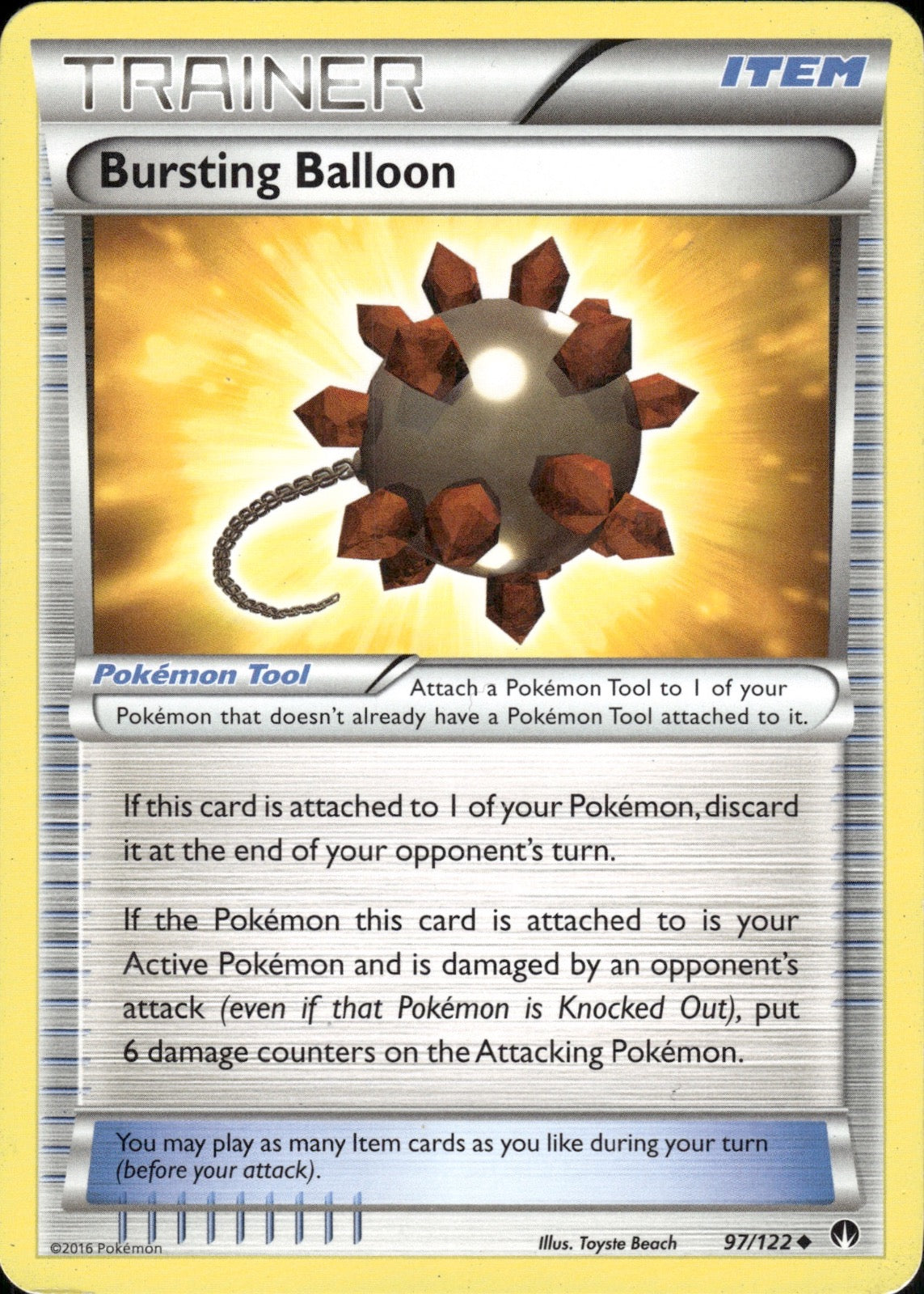 Bursting Balloon 97/122 Uncommon BREAKpoint Pokemon Lightly Played