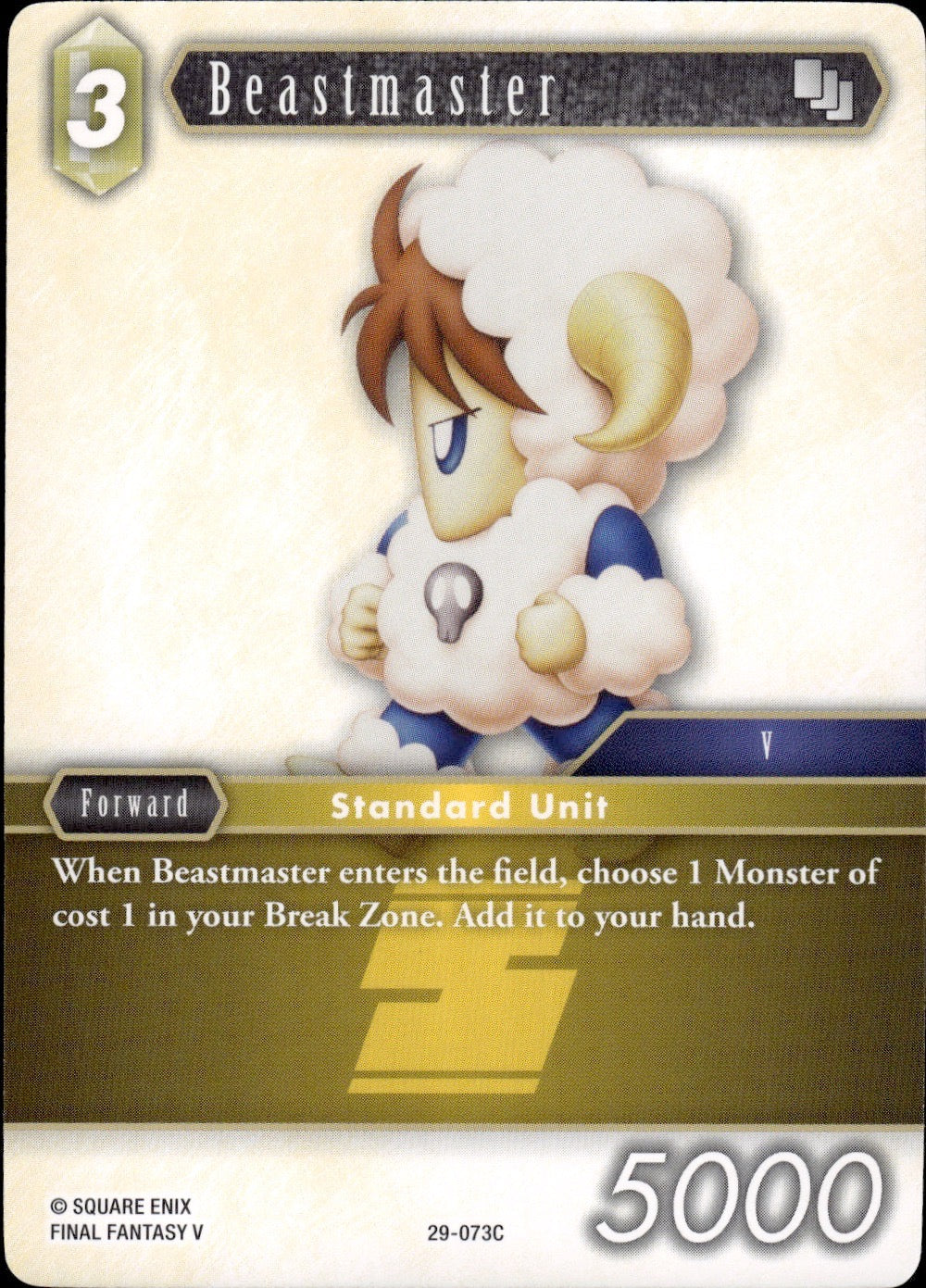 Beastmaster 29-073C Common Blissful Eternity Final Fantasy Near Mint