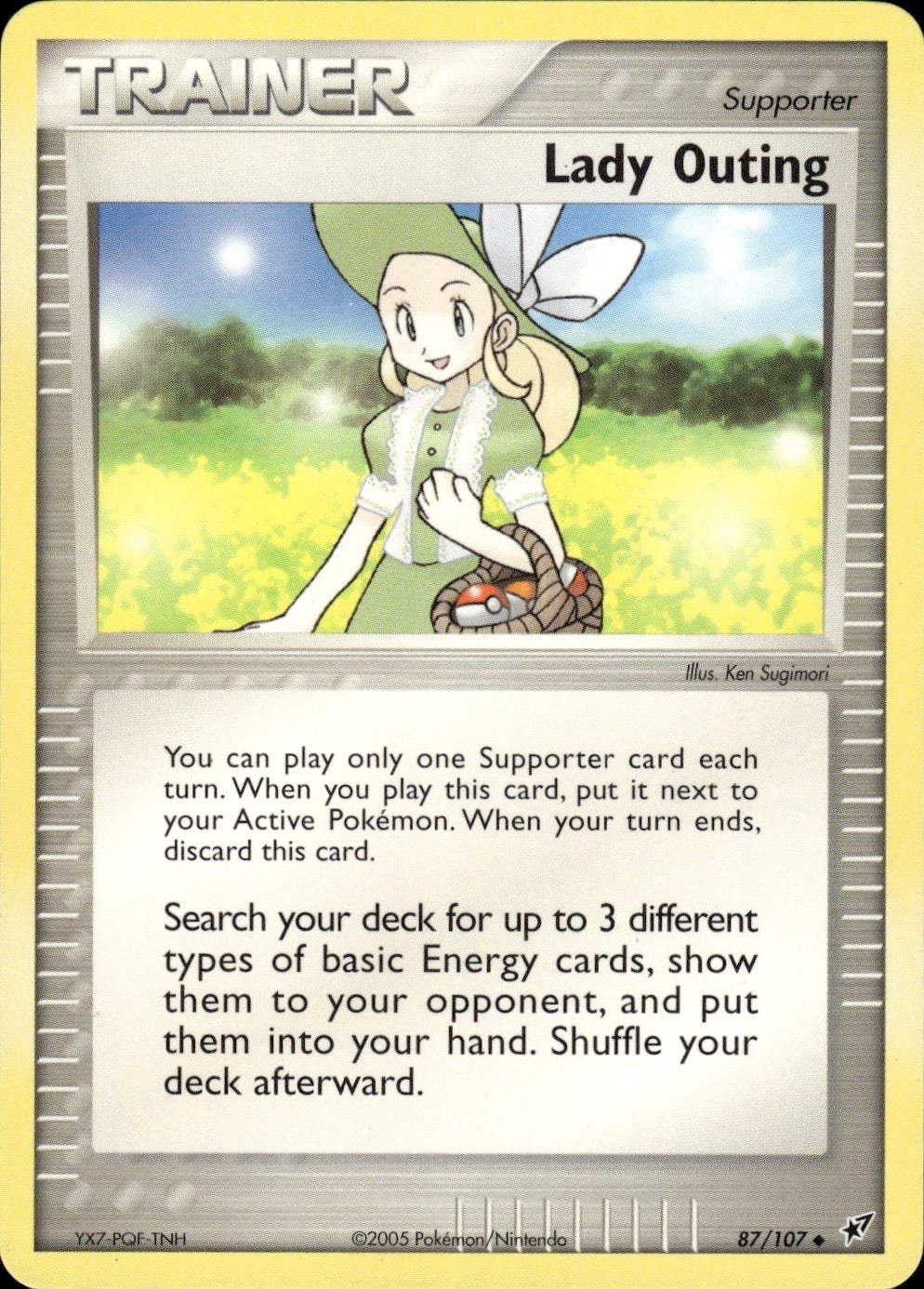 Lady Outing 87/107 Uncommon Deoxys Pokemon Lightly Played