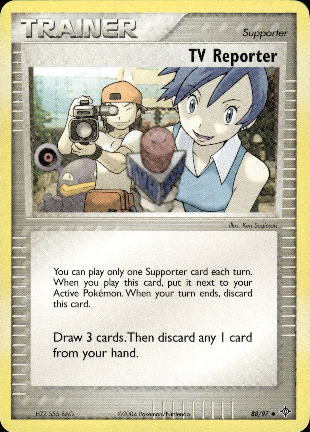 TV Reporter 88/97 Uncommon Dragon Pokemon Lightly Played
