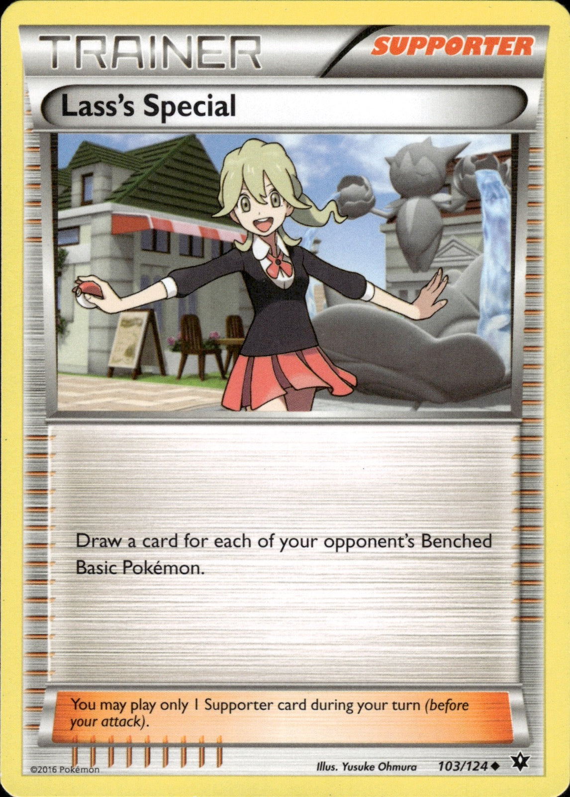 Lass's Special 103/124 Uncommon Fates Collide Pokemon Lightly Played