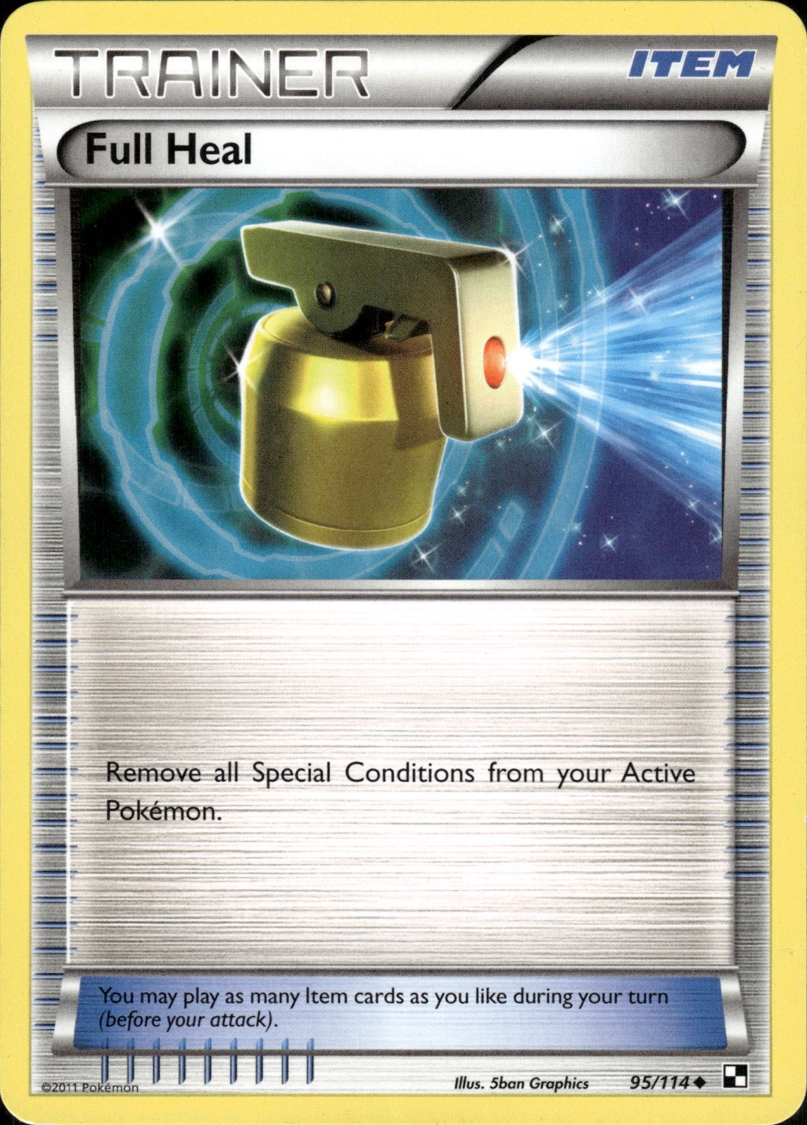 Full Heal 95/114 Uncommon Black & White Pokemon Lightly Played