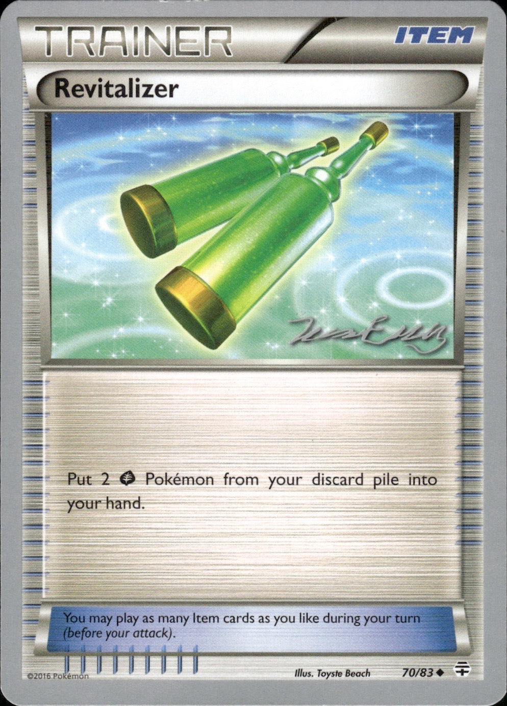 Revitalizer (Jesper Eriksen) 70/83 Uncommon World Championship Decks Pokemon LP