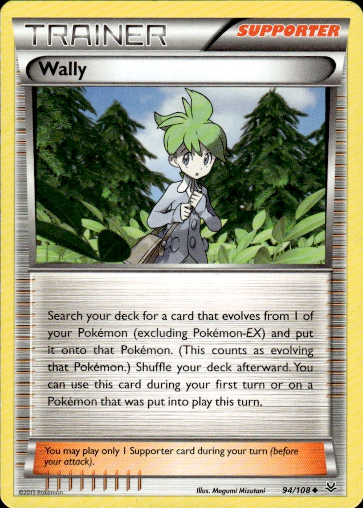 Wally 94/108 Uncommon Roaring Skies Pokemon Lightly Played