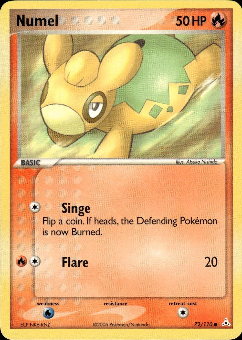 Numel 72/110 Common Holon Phantoms Pokemon Lightly Played