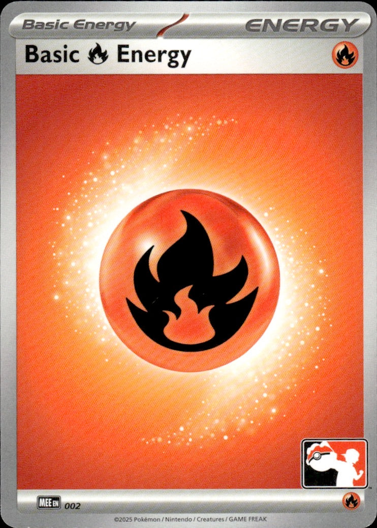 Basic Fire Energy 002 Common Prize Pack Series Cards Pokemon Lightly Played