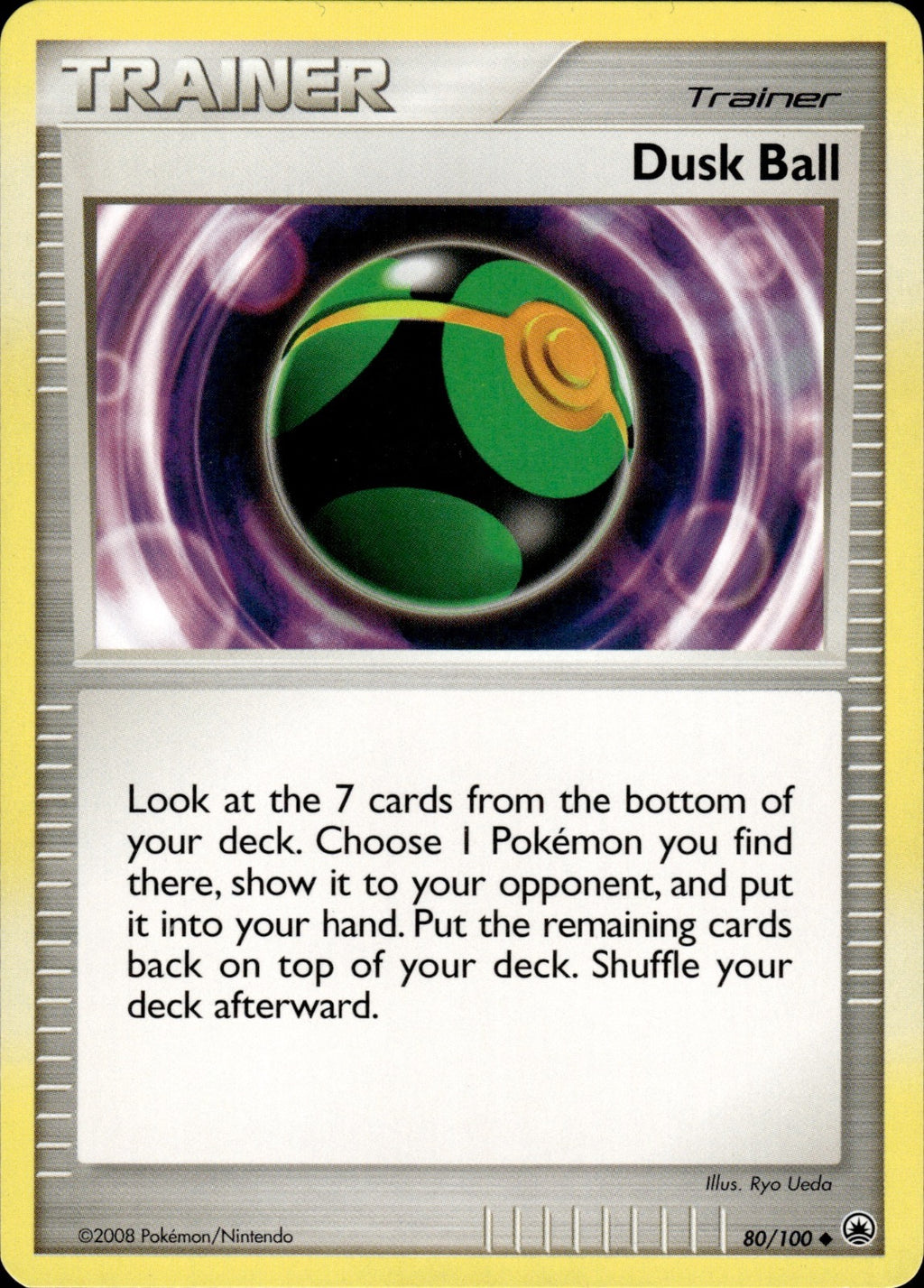 Dusk Ball 80/100 Uncommon Majestic Dawn Pokemon Lightly Played