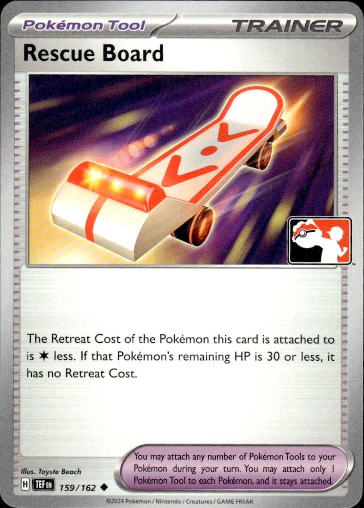 Rescue Board 159/162 Uncommon Prize Pack Series Cards Pokemon Lightly Played