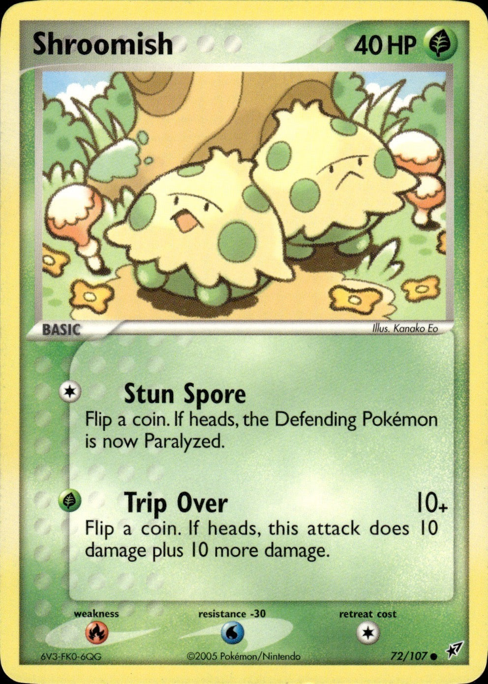 Shroomish 72/107 Common Deoxys Pokemon Lightly Played