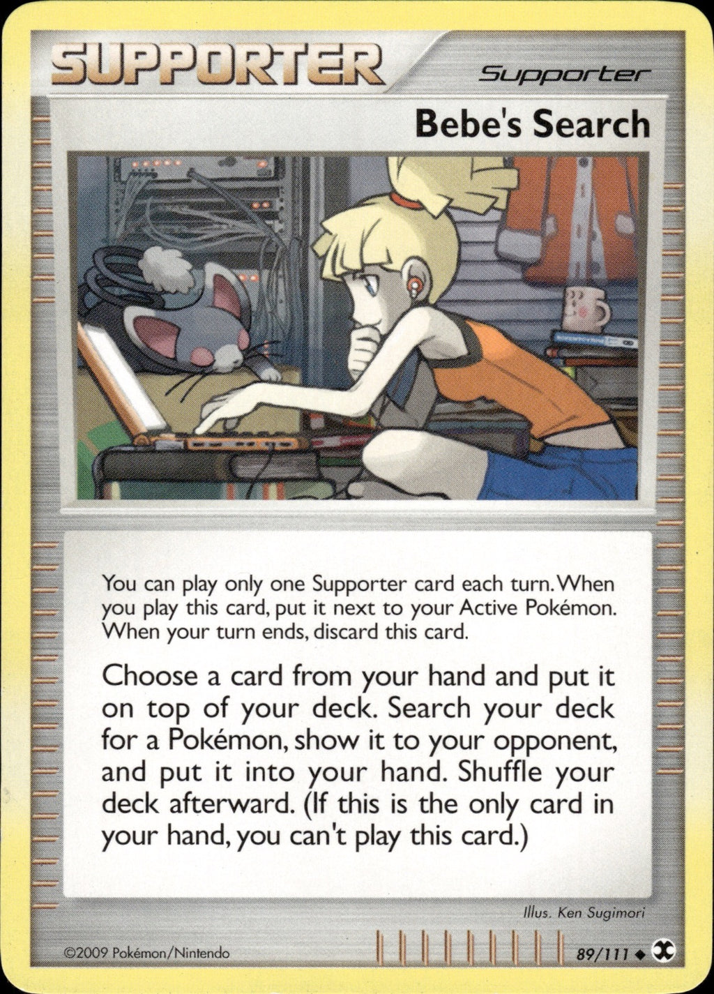Bebe's Search 89/111 Uncommon Rising Rivals Pokemon Lightly Played