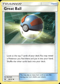 Great Ball 60/73 Uncommon Shining Legends Pokemon Lightly Played