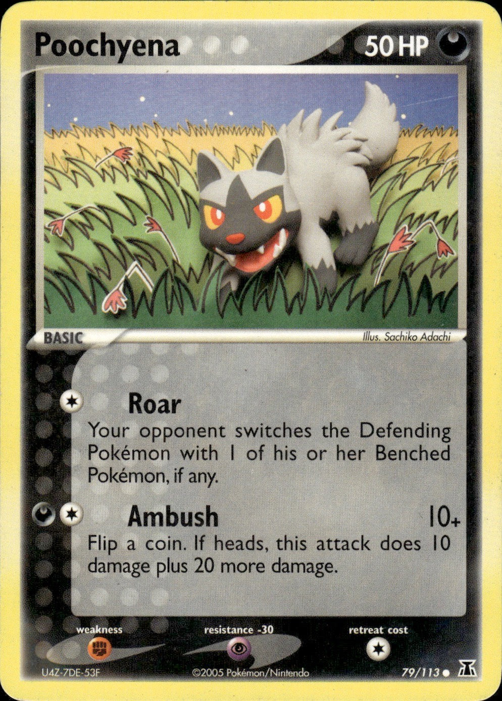 Poochyena 79/113 Common Delta Species Pokemon Lightly Played
