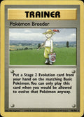 Pokemon Breeder 76/102 Rare Base Set Unlimited Pokemon Lightly Played