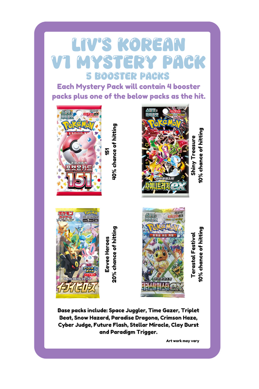 Liv's Card Emporium Pokemon KOREAN Mystery Pack