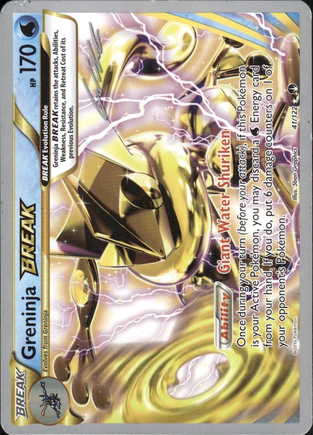 Greninja BREAK (Cody Walinski) 41/122 BREAK World Championship Decks Pokemon LP