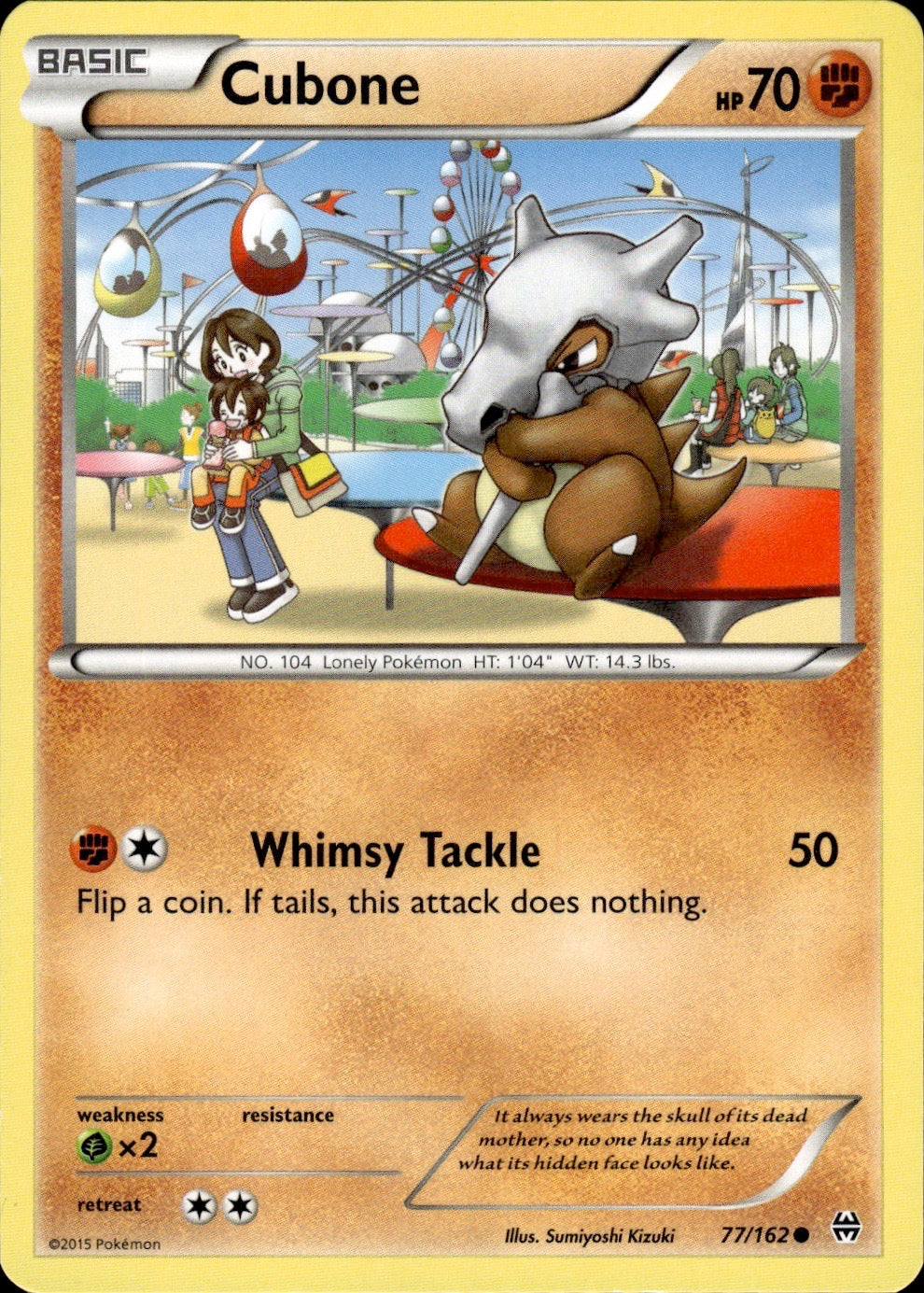 Cubone 77/162 Common BREAKthrough Pokemon Lightly Played