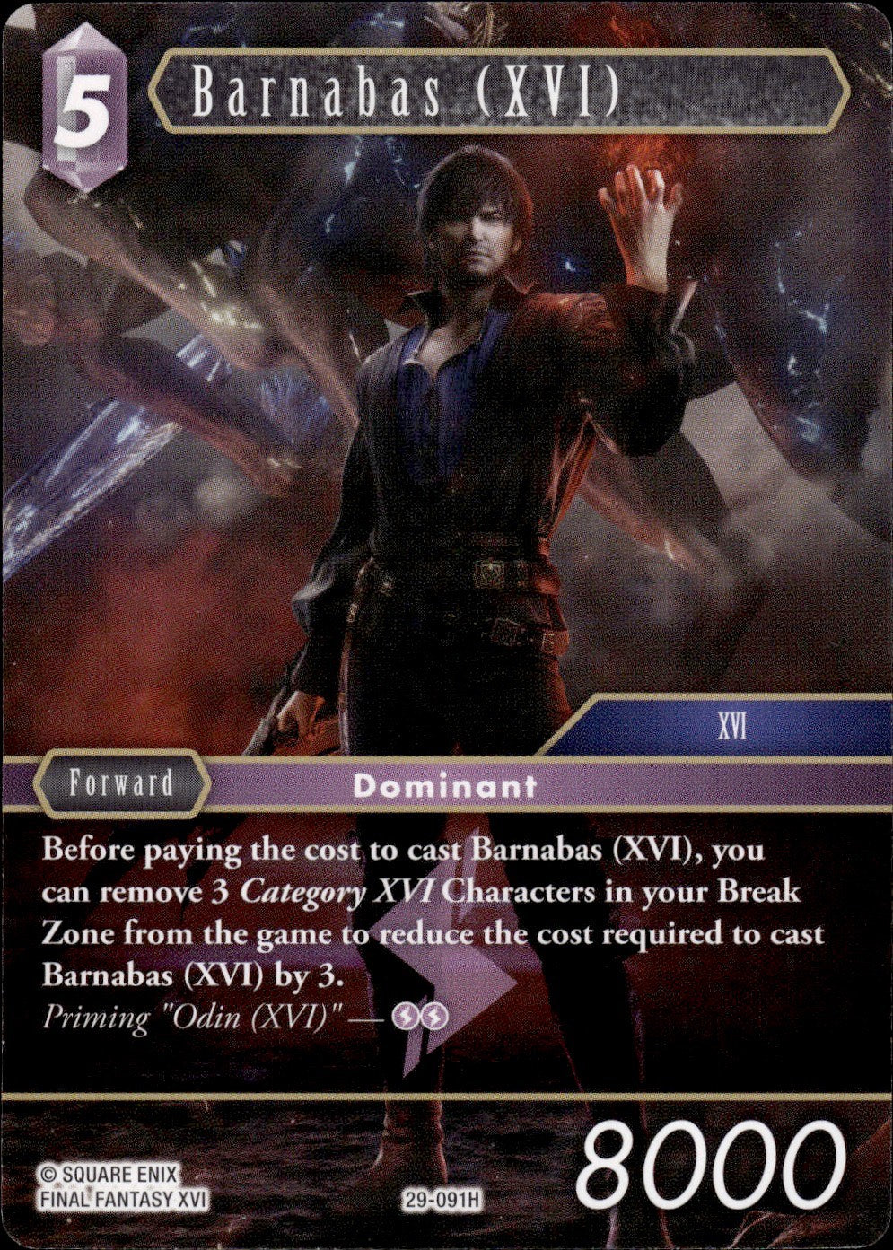 Barnabas (XVI) 29-091H Hero Blissful Eternity Final Fantasy Near Mint