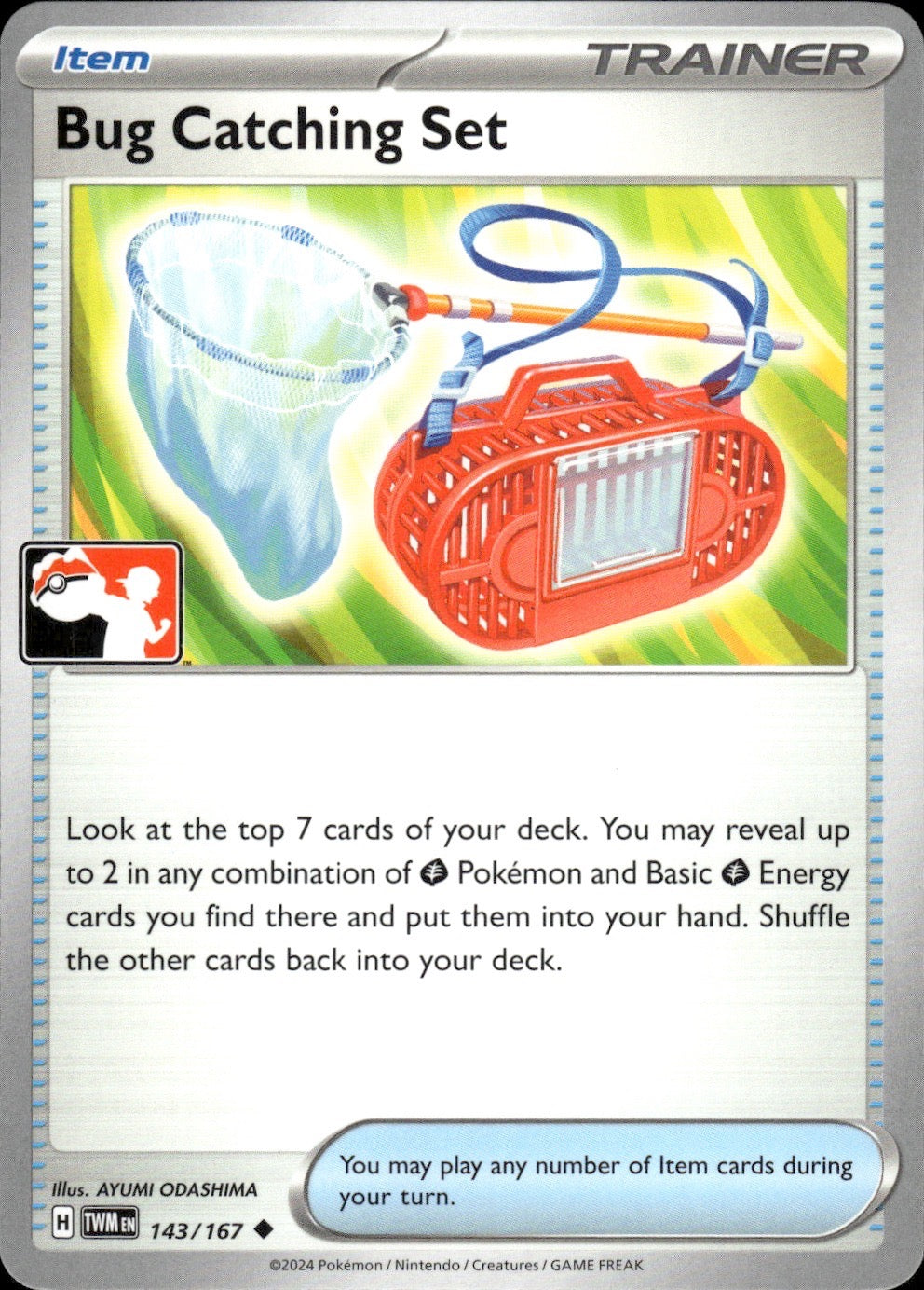 Bug Catching Set (Left Stamp) 143/167 Prize Pack Series Cards Pokemon NM