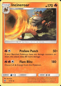 Incineroar 17/73 Uncommon Shining Legends Pokemon Lightly Played