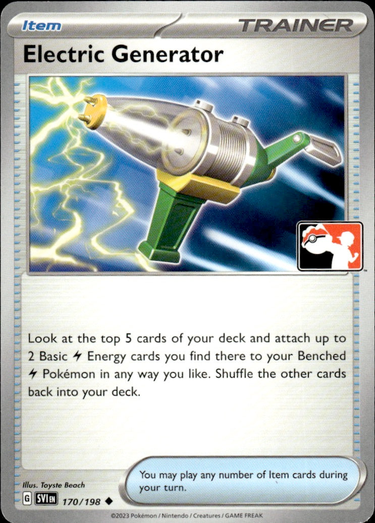 Electric Generator (Cosmos Holo) 170/198 Prize Pack Series Cards Pokemon LP