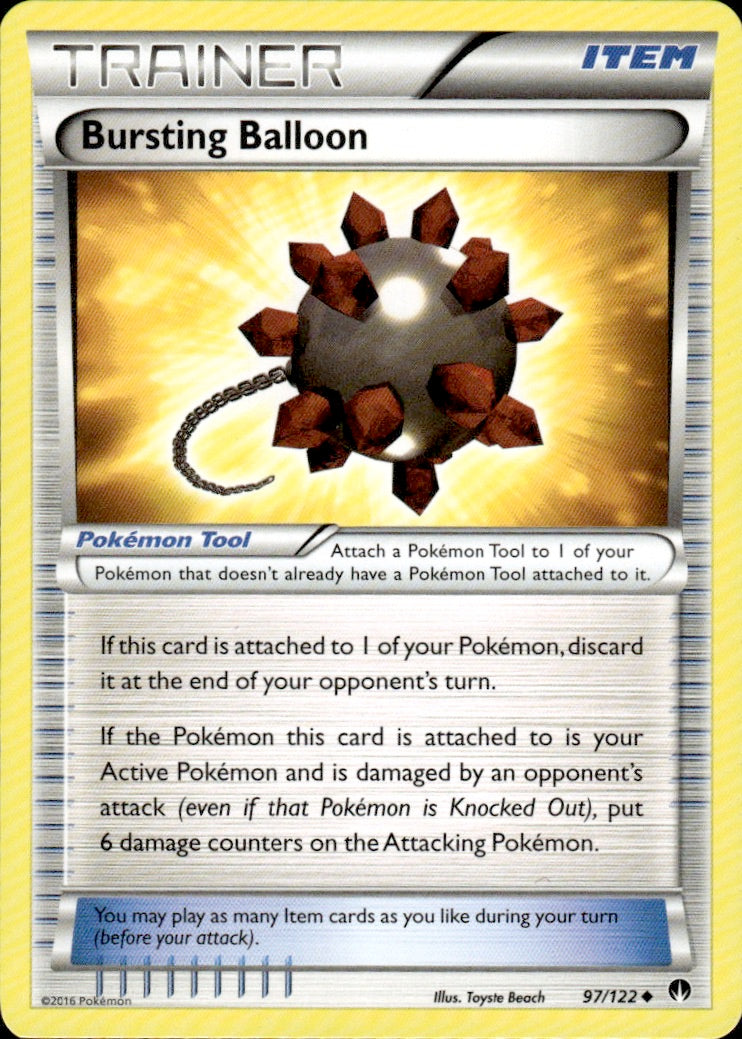 Bursting Balloon 97/122 Uncommon BREAKpoint Pokemon Lightly Played