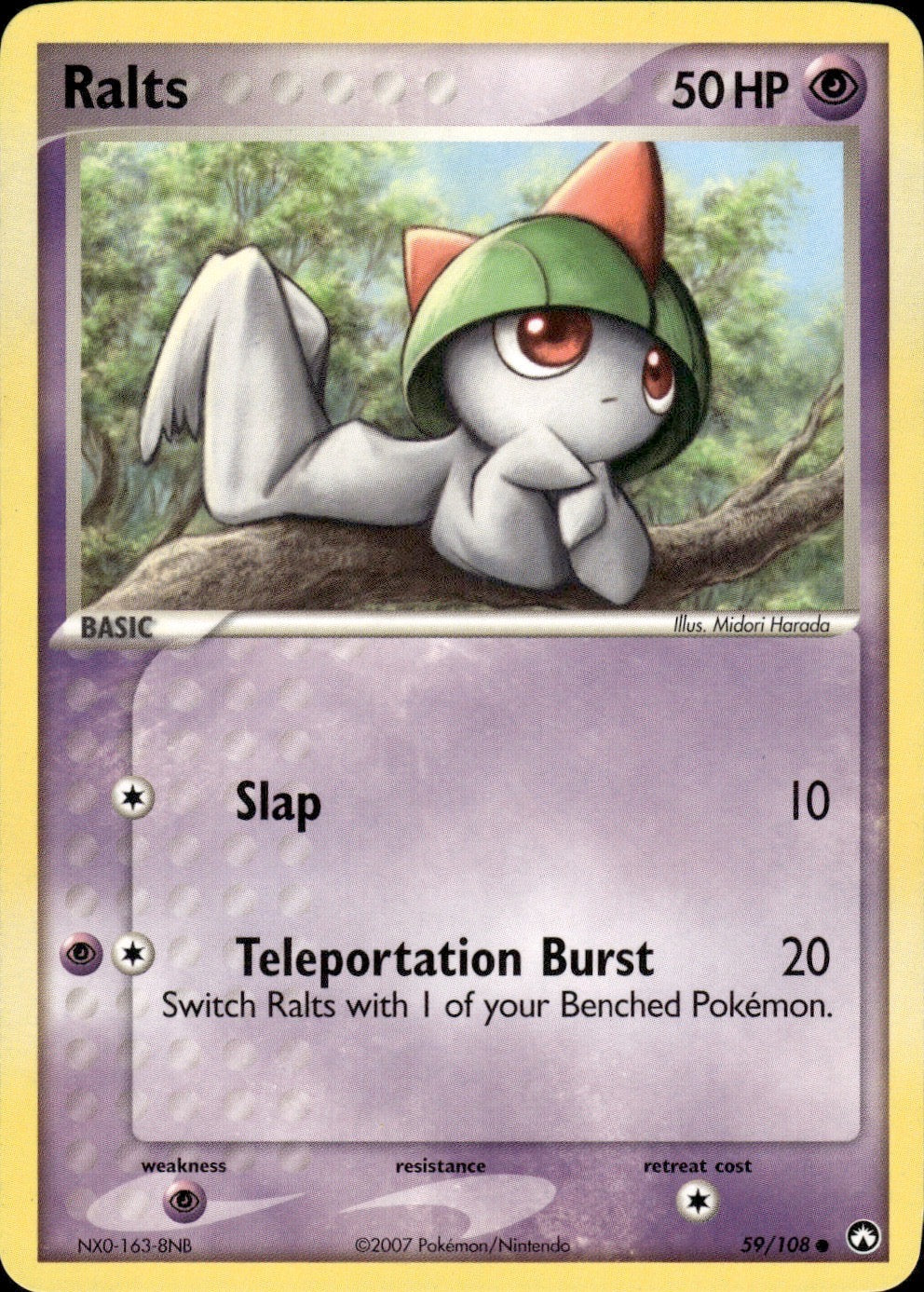 Ralts 59/108 Common Power Keepers Pokemon Lightly Played