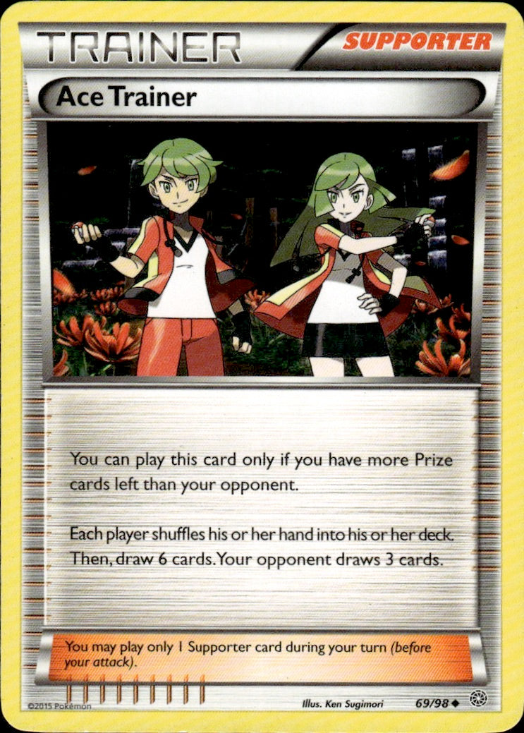 Ace Trainer 69/98 Uncommon Ancient Origins Pokemon Lightly Played