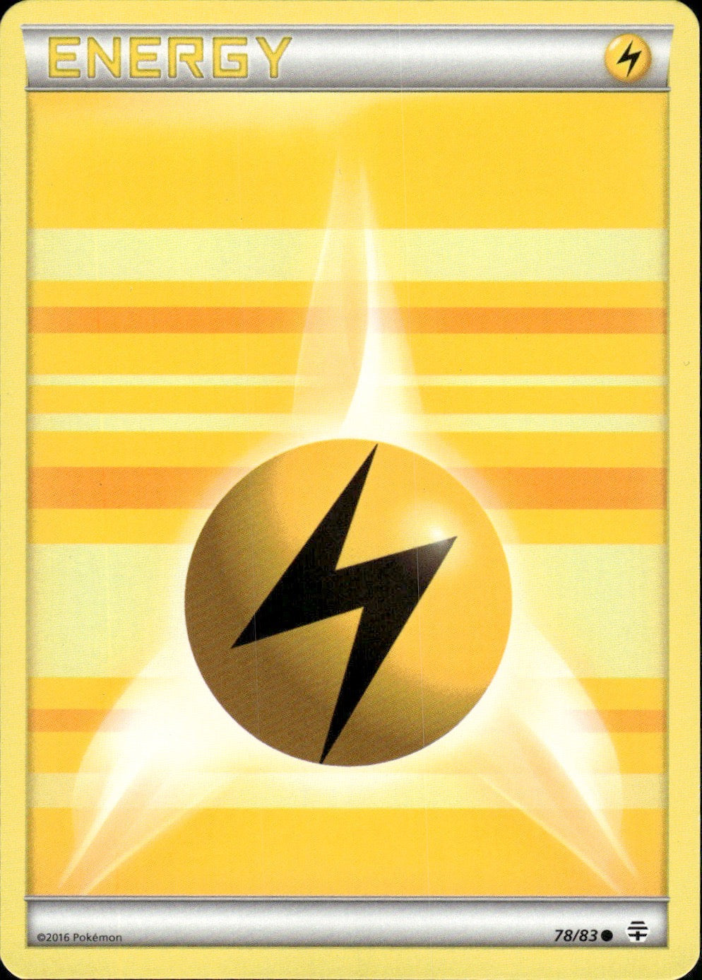 Lightning Energy 78/83 Common Generations Pokemon Lightly Played
