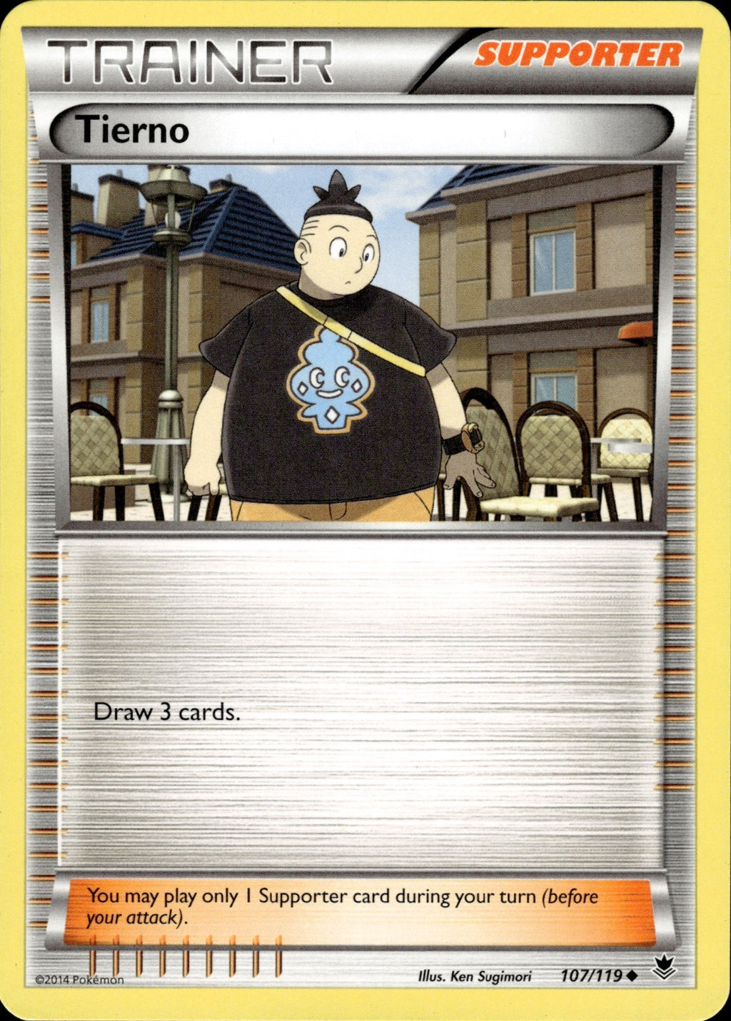 Tierno 107/119 Uncommon Phantom Forces Pokemon Lightly Played