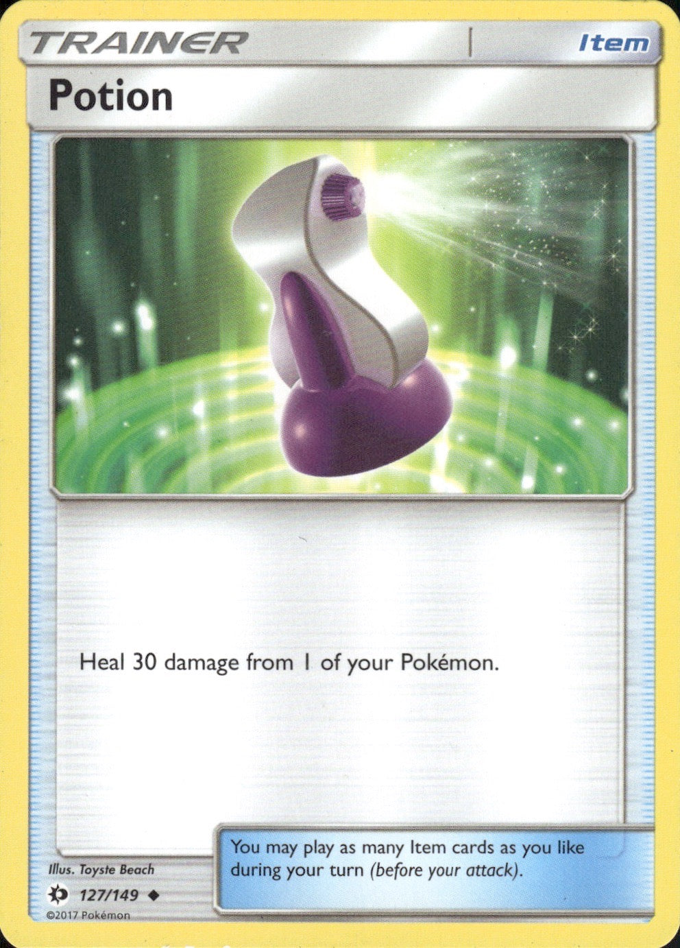 Potion (#40 Pikachu Stamped) 127/149 Promo Battle Academy Pokemon Lightly Played