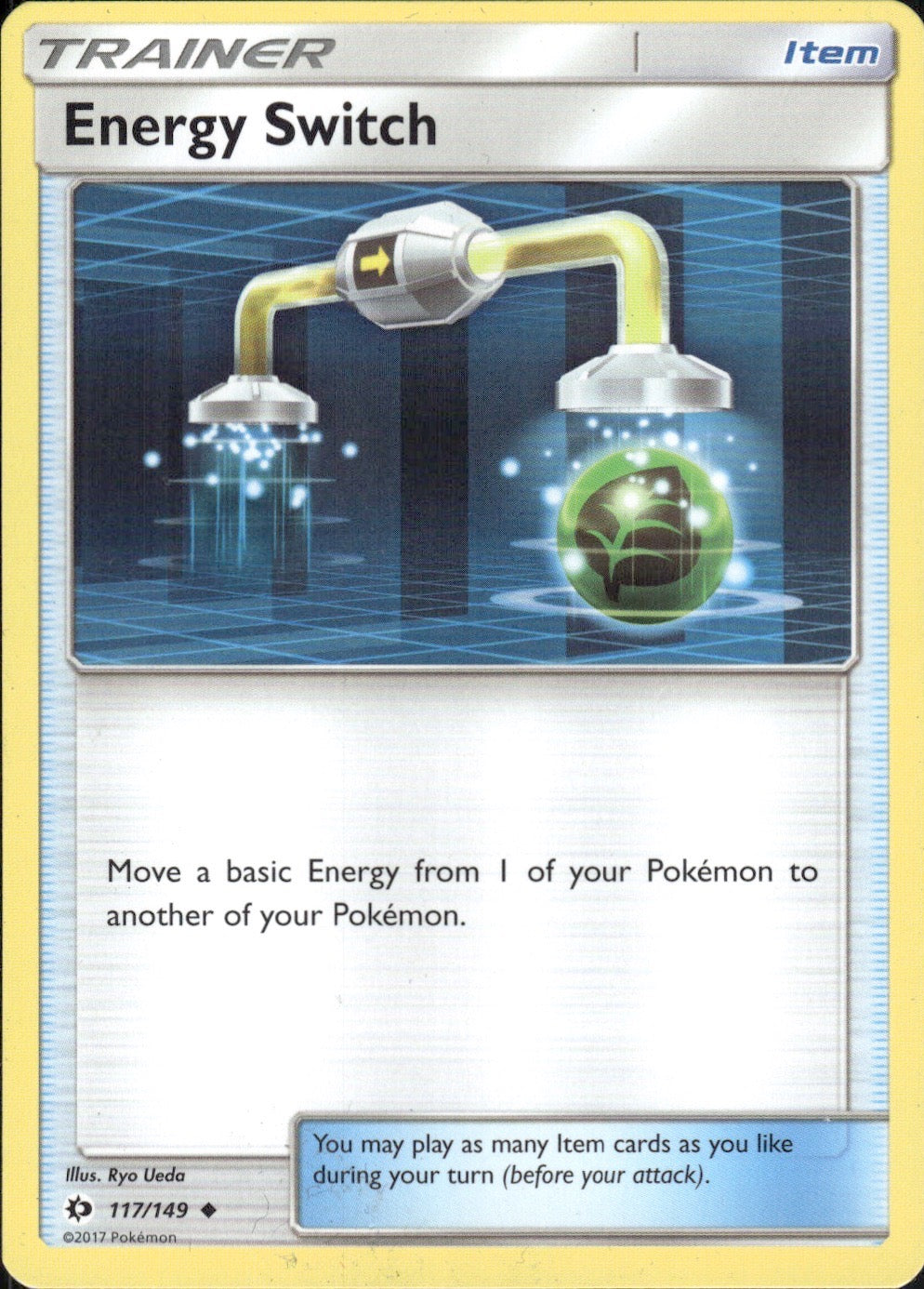 Energy Switch 117/149 Uncommon SM Base Set Pokemon Lightly Played