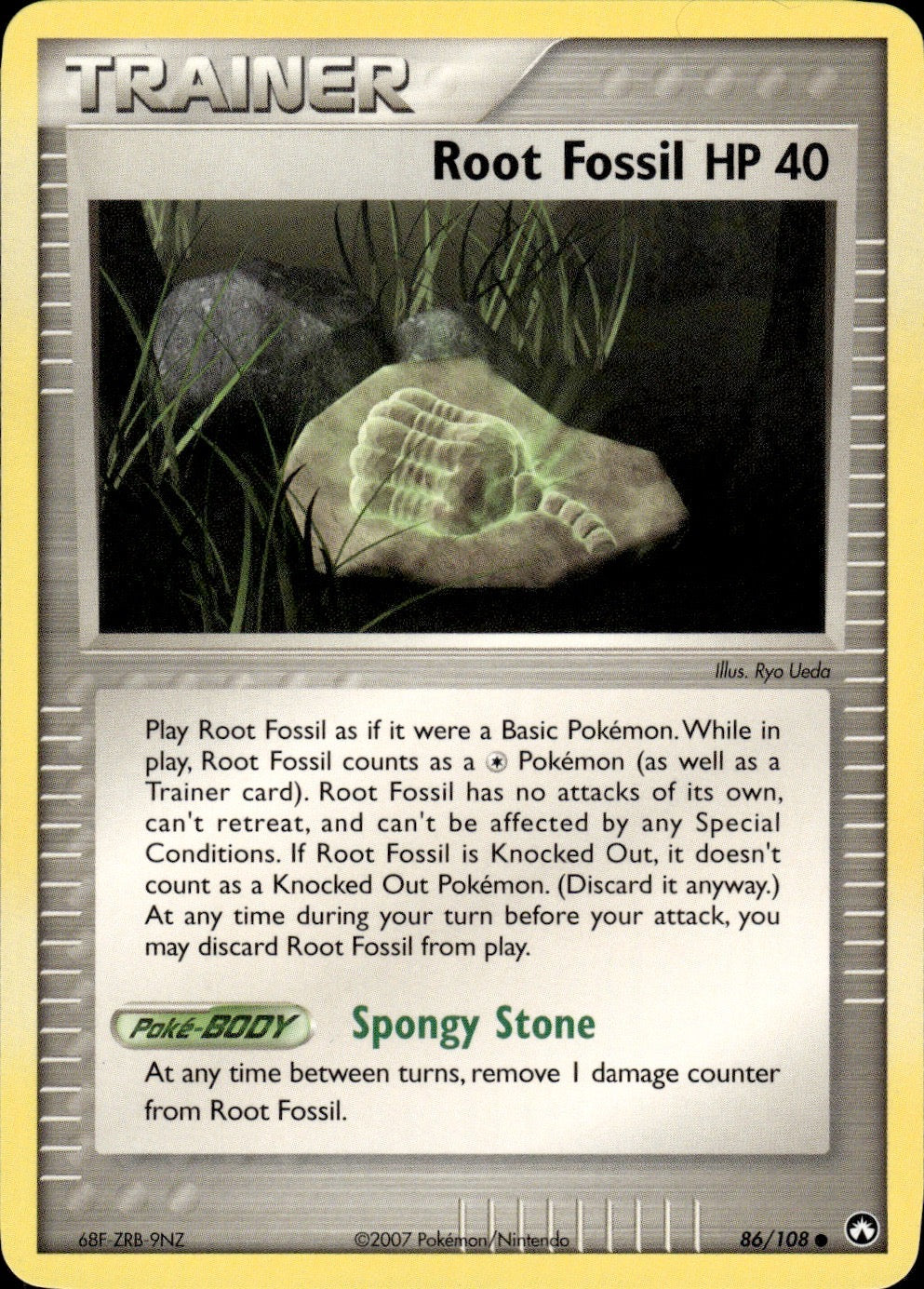 Root Fossil 86/108 Common Power Keepers Pokemon Lightly Played