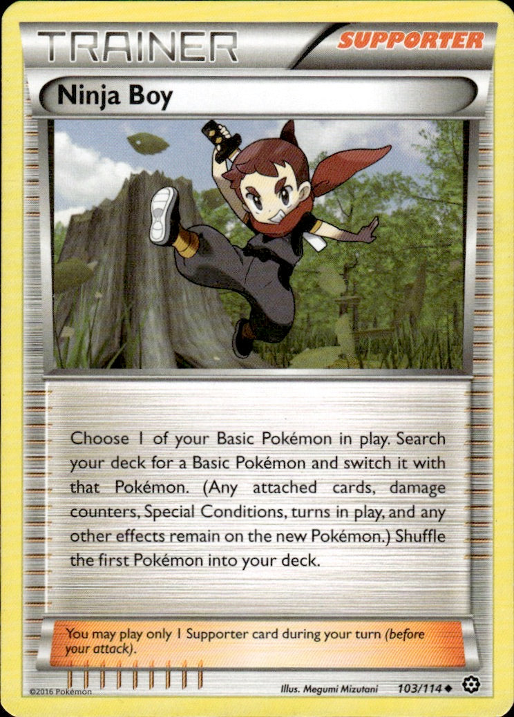 Ninja Boy 103/114 Uncommon Steam Siege Pokemon Lightly Played