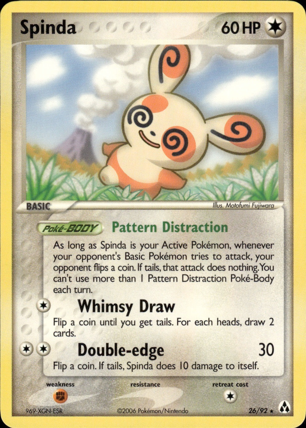 Spinda 26/92 Rare Legend Maker Pokemon Lightly Played
