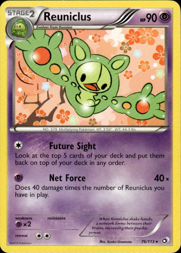 Reuniclus 76/113 Rare Legendary Treasures Pokemon Lightly Played