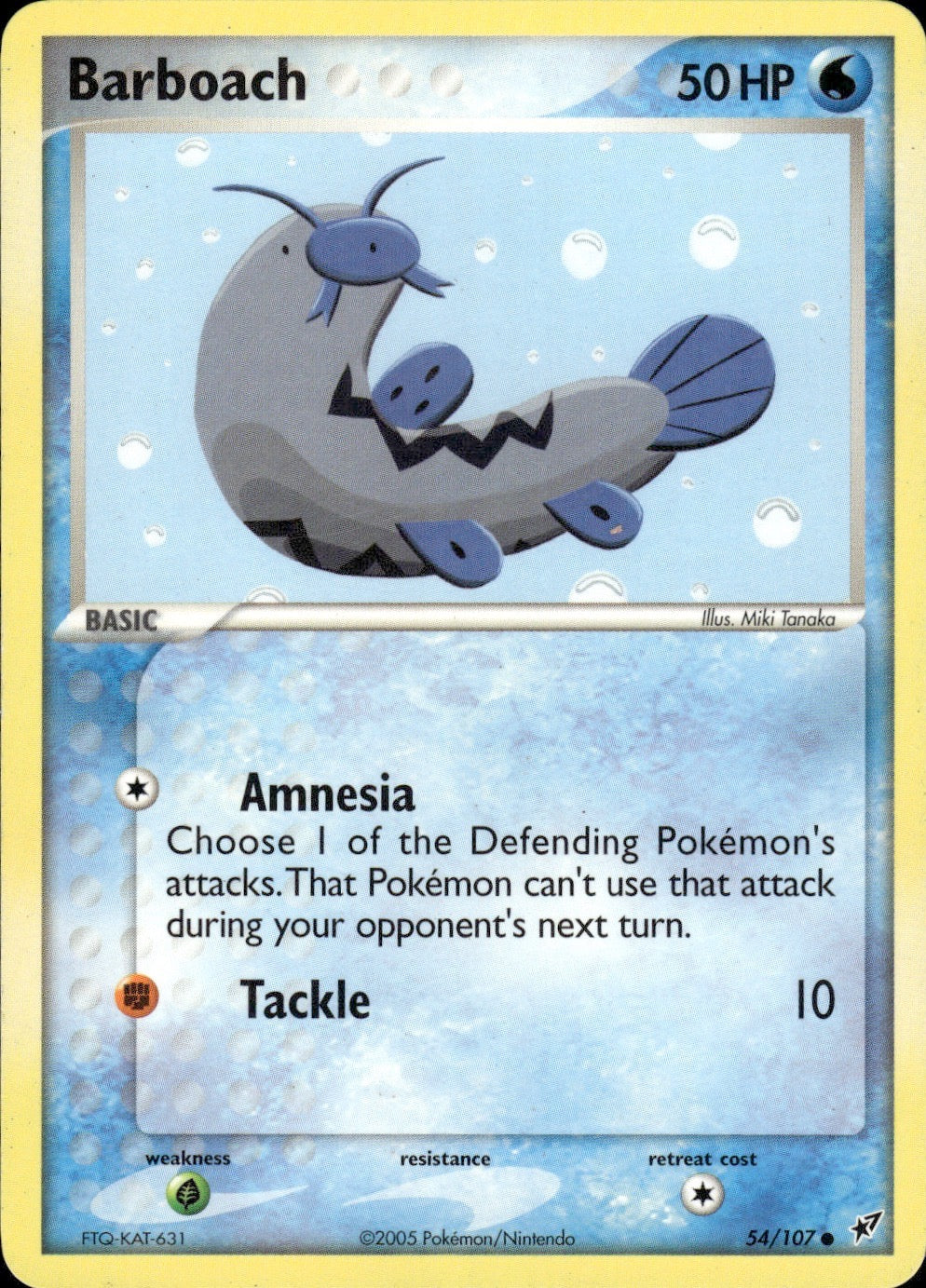 Barboach 54/107 Common Deoxys Pokemon Lightly Played
