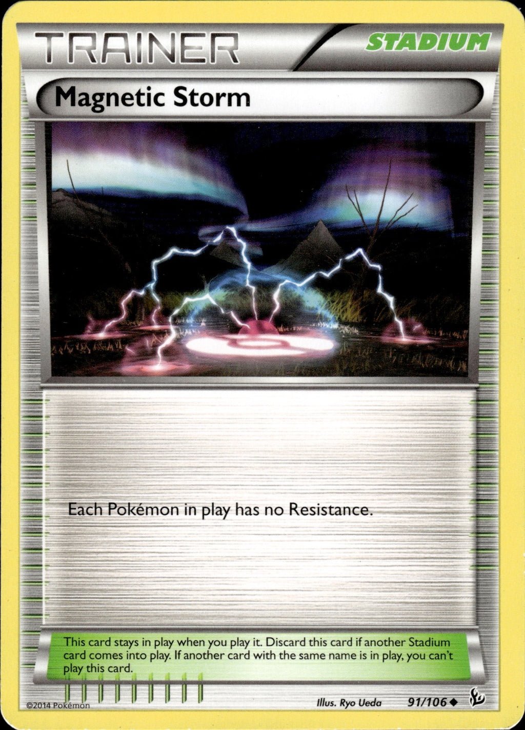 Magnetic Storm 91/106 Uncommon Flashfire Pokemon Lightly Played