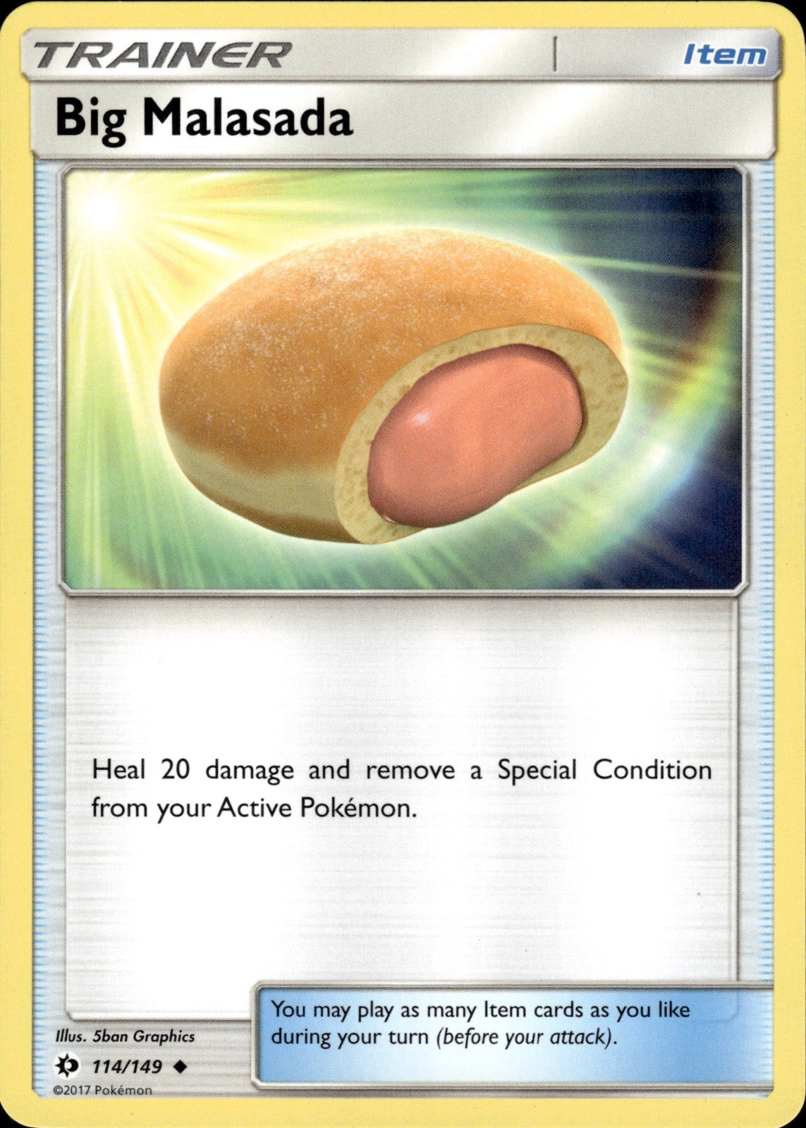 Big Malasada 114/149 Uncommon SM Base Set Pokemon Lightly Played