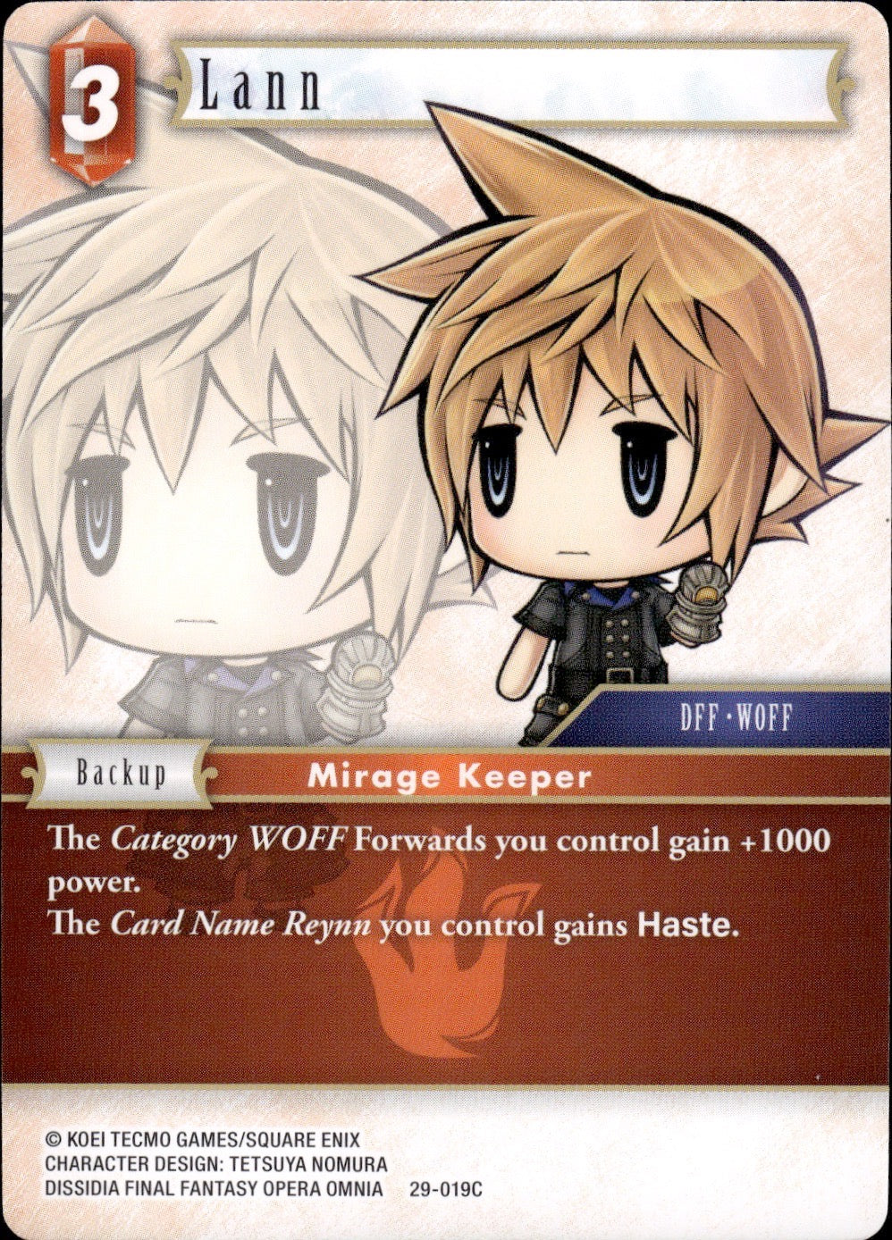 Lann 29-019C Common Blissful Eternity Final Fantasy Near Mint