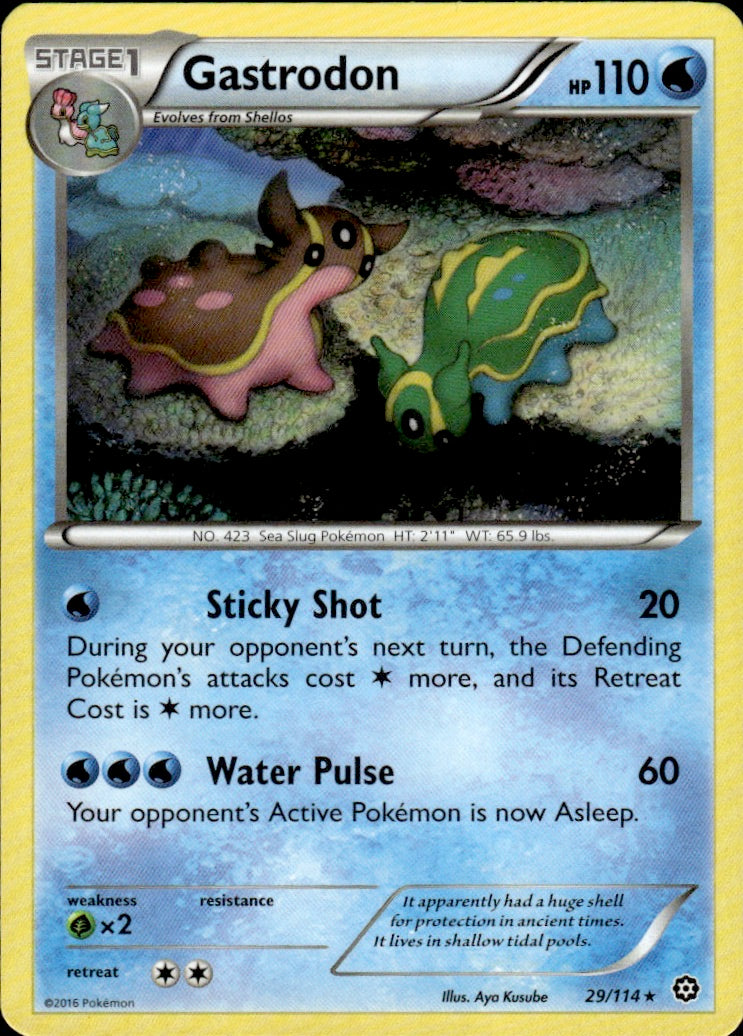 Gastrodon 29/114 Rare Steam Siege Pokemon Lightly Played