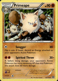 Primeape 53/114 Rare Steam Siege Pokemon Lightly Played
