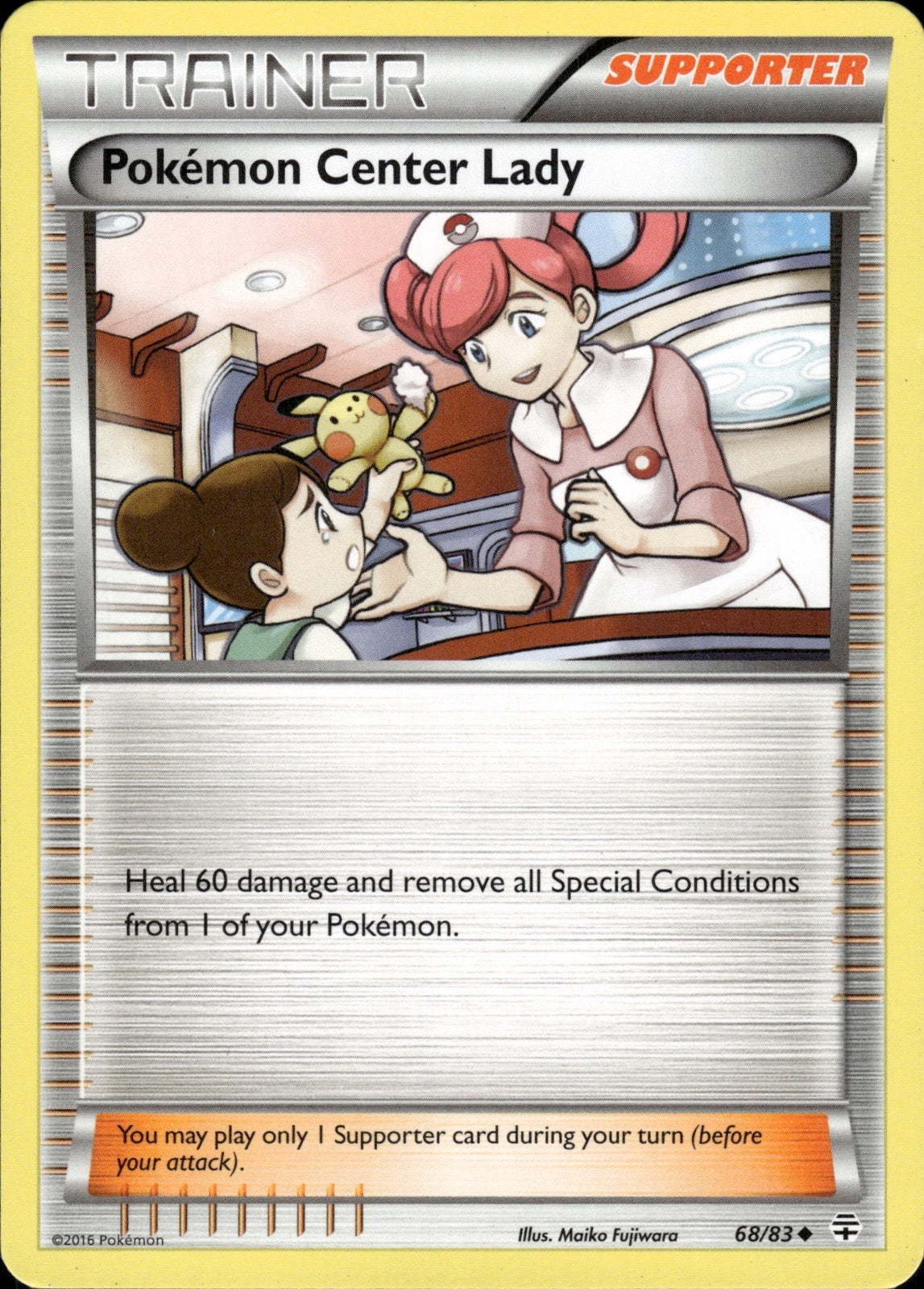 Pokemon Center Lady 68/83 Uncommon Generations Pokemon Lightly Played