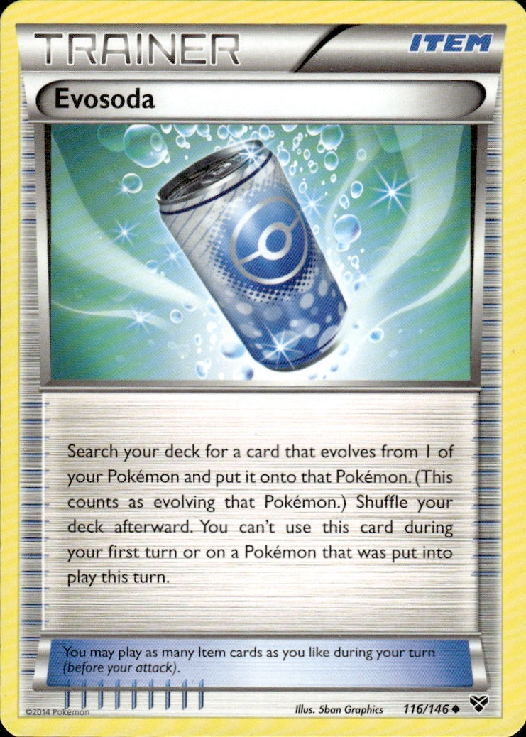 Evosoda 116/146 Uncommon XY Base Set Pokemon Lightly Played