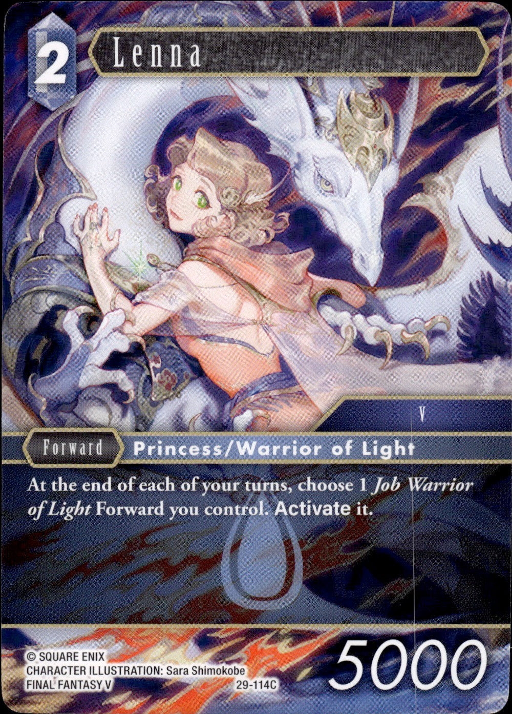 Lenna 29-114C Common Blissful Eternity Final Fantasy Near Mint