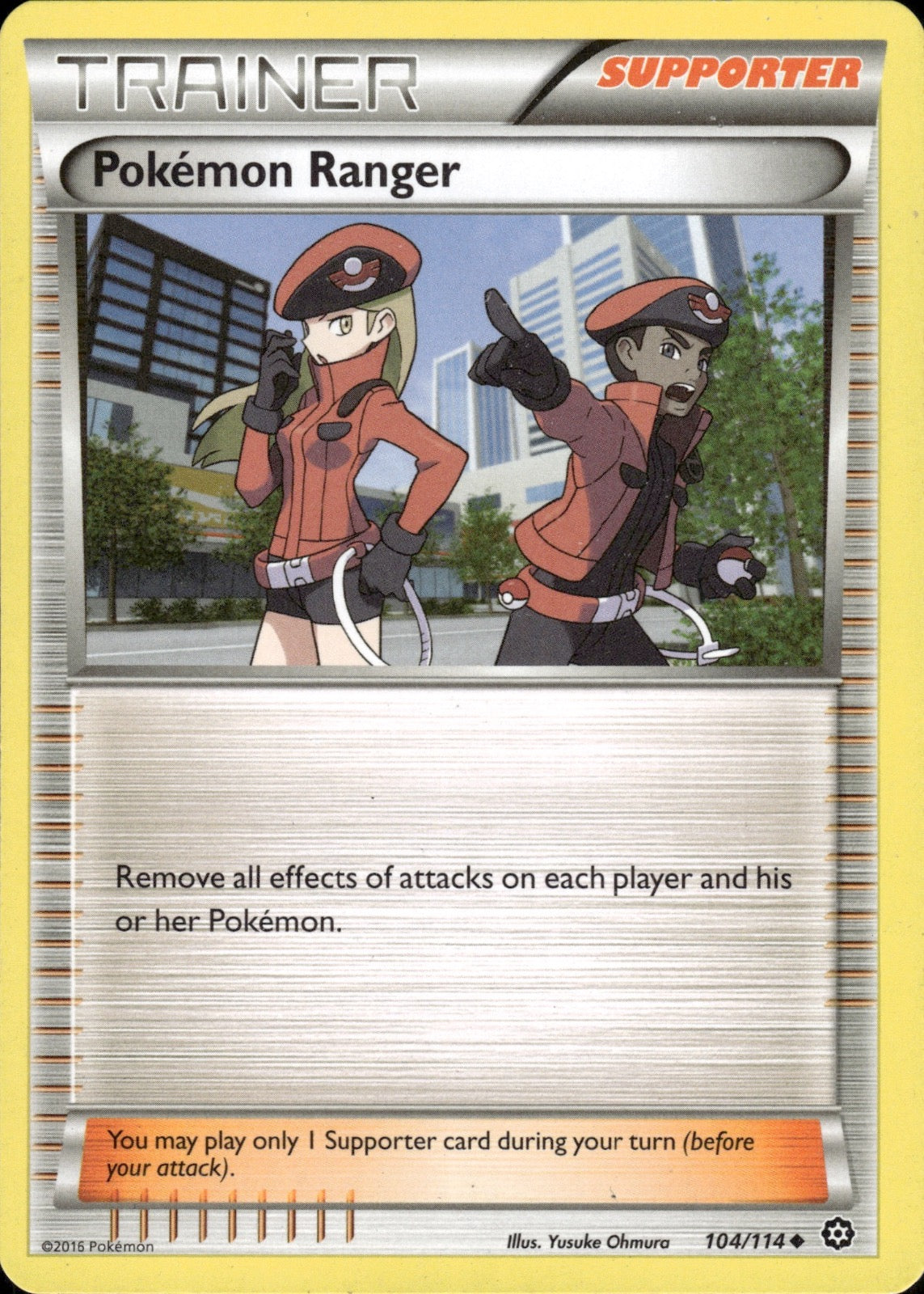 Pokemon Ranger 104/114 Uncommon Steam Siege Pokemon Lightly Played